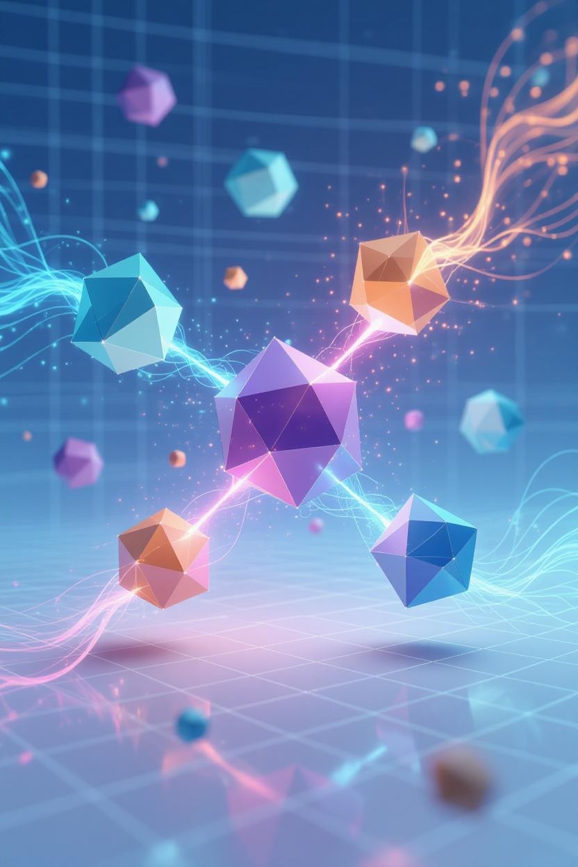 Visualization of autonomous AI agents working together